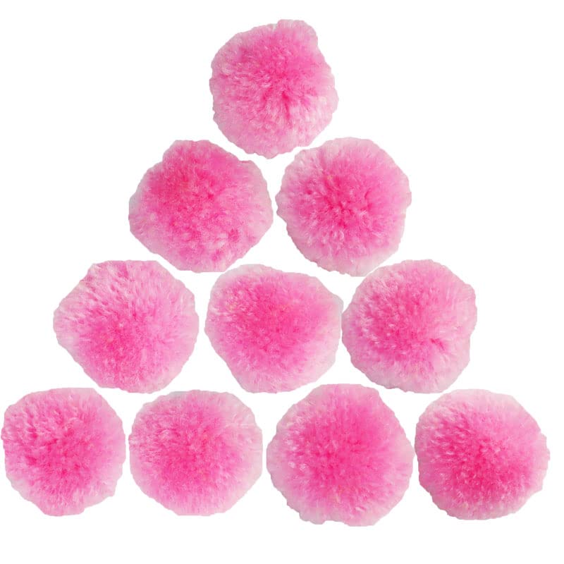 Amazon.co.jp: ふわふわぼんてん【直径約20mm】【色：桃x10個